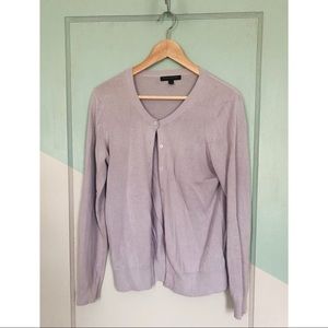Banana Republic lavender cotton cardigan